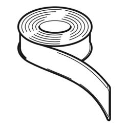 Geberit Einlegeband für Rohrschellen Außendurchmesser 40-160mm... GEBERIT-362846001 4025416023982 (Abb. 1)