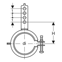 Geberit Ablaufrohrschelle für Montageplatten 1,0215, di 50–56mm... GEBERIT-601741001 4025416144335 (Abb. 1)