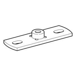 Geberit Grundplatte rechteckig, Zweiloch, mit Gewindemuffe G 1/2" M10... GEBERIT-362851261 4025416062059 (Abb. 1)
