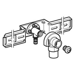 Geberit Mepla Anschlusswinkel 90 Grad vormontiert, einfach, D 16mm, Rp 1/2", L1 5,2c... GEBERIT-601785005 4025416700166 (Abb. 1)