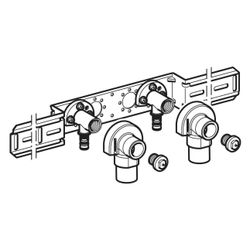 Geberit Mepla Anschlusswinkel 90 Grad vormontiert, zweifach D 16mm, AD 15,3cm... GEBERIT-601781005 4025416700173 (Abb. 1)