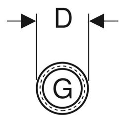 Geberit Gewinderohr G 1/2″, galvanisch verzinkt... GEBERIT-362857261 4025416117285 (Abb. 1)