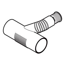 Geberit Silent db20 Abzweig 90 Grad für Apparateanschluss, links d 90mm, d1 56mm, di... GEBERIT-308051141 4025416144311 (Abb. 1)