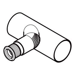 Geberit Silent db20 Abzweig 90 Grad für Apparateanschluss, rechts d 90mm, d1 56mm, d... GEBERIT-308052141 4025416144328 (Abb. 1)