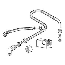 Geberit Wasseranschlussset für Aufputz-Spülkästen mit Wasseranschluss hinten mittig... GEBERIT-115438001 4025416005506 (Abb. 1)