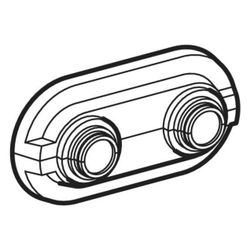 Geberit Doppelrosette, 14/15/16/18/20mm, PS, Reinweiß, 611610BM1... GEBERIT-611610BM1 4025416363255 (Abb. 1)