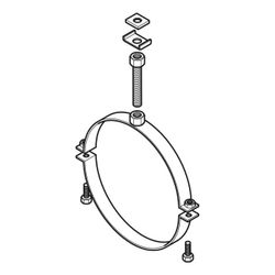 Geberit Pluvia Rohrschelle mit Muffe M16 Breite 3cm, Länge 14,8cm, DN 250... GEBERIT-371862001 4025416504597 (Abb. 1)