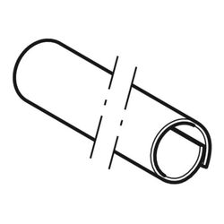 Geberit Rohrhülse geschlitzt PP, di 15–20mm, Reinweiß... GEBERIT-611605BM1 4025416545101 (Abb. 1)