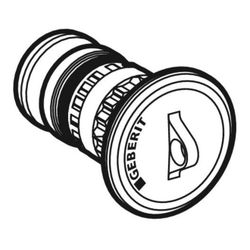 Geberit Mepla Rohr-Endstopfen PVDF, d 16mm... GEBERIT-621000005 4025416687351 (Abb. 1)