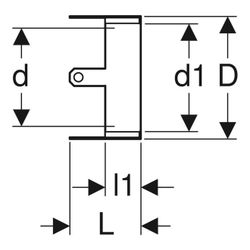 Geberit Rohrschott 90 Plus EN Außendurchmesser 63/75mm... GEBERIT-348331002 4025410906076 (Abb. 1)