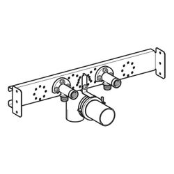 Geberit Duofix Traverse für Standarmatur, Küchenspüle, für Trockenbau... GEBERIT-111774001 4025416620556 (Abb. 1)