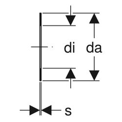 Geberit Flanschdichtung Faserverbundwerkstoff PN 6 DN 65... GEBERIT-600057001 4064746014789 (Abb. 1)