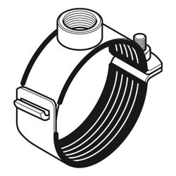 Geberit Silent db20 Rohrschelle gedämmt, mit Gewindemuffe G 1" di 178mm, G 1″... GEBERIT-315813261 4025416862369 (Abb. 1)