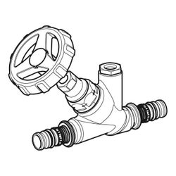 Geberit Mepla Schrägsitz-Absperrventil, d 26mm, PN 10 bar, Rotguss... GEBERIT-603032001 4025416710110 (Abb. 1)