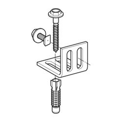 Geberit GIS Montagewinkel 7,5x5,5cm... GEBERIT-461002001 4025416000532 (Abb. 1)