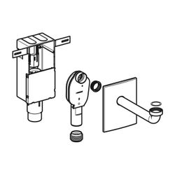 Geberit Set Unterputz-Geruchsverschluss für Waschbecken, Abgang horizontal Außendurc... GEBERIT-151120111 4025416665250 (Abb. 1)