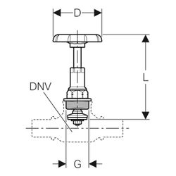 Geberit Oberteil mit Handrad DN 32 Rohrgewinde G 1 1/4"... GEBERIT-241572001 4025416710653 (Abb. 1)