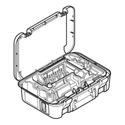 Geberit Koffer für Pressgeräte Typ 1, Akkubetrieb, mit Einsatz 10A-IV ABS... GEBERIT-691134001 4025416929338 (Abb. 1)