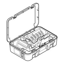 Geberit Koffer für Pressgeräte Typ 2, Typ 3, Akkubetrieb, mit Einsatz 20A-V ABS... GEBERIT-691136001 4025416929604 (Abb. 1)