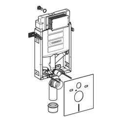 Geberit Kombifix Element für Wand-WC 108cm, mit Sigma Unterputzspülkasten 12cm, für ... GEBERIT-110367005 4025416933953 (Abb. 1)