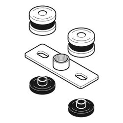 Geberit Set Grundplatte rechteckig, Zweiloch, mit Gewindemuffe... GEBERIT-359146261 4025416438823 (Abb. 1)