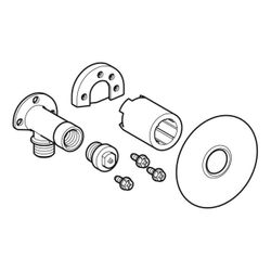 Geberit Set Anschlusswinkel 90 Grad mit Außengewinde, MF 1/2", RMF 1/2", Rp 1/2", Lä... GEBERIT-465034002 4025410167743 (Abb. 1)