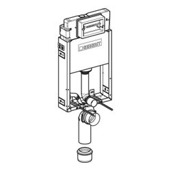 Geberit KombifixBasic Element für Wand-WC 108cm, mit Delta Unterputzspülkasten 12cm... GEBERIT-110100001 4025416799856 (Abb. 1)