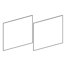 Geberit Set Schubladenfronten für Unterschrank für Doppelwaschtisch Sand, Breite Was... GEBERIT-243894TG1 4025416829430 (Abb. 1)