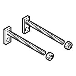 Geberit Set Gewindestangen M12, gekröpft, 2 Stück... GEBERIT-240284001 4025416096856 (Abb. 1)