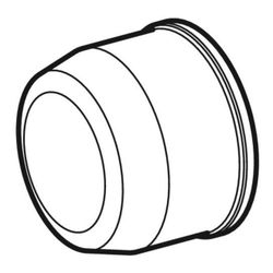 Geberit Kappe auf Verteiler mit Steckanschluss, unlösbar CW617N, di 28mm... GEBERIT-653483001 4025416760900 (Abb. 1)