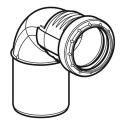 Geberit Silent-PP Bogen 87,5 Grad Außendurchmesser reduziert Außendurchmesser 40mm, ... GEBERIT-390225141 4025416936404 (Abb. 1)