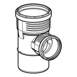 Geberit Silent-PP Abzweig 87, 5 Grad Außendurchmesser Außendurchmesser 32mm... GEBERIT-390046141 4025416971184 (Abb. 1)