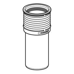 Geberit Silent-PP Anschlussstutzen für WC Außendurchmesser 110mm... GEBERIT-390592111 4025416723592 (Abb. 1)