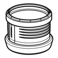 Geberit Silent-PP Übergangsmuffe auf Geberit Silent db20 Außendurchmesser 50mm... GEBERIT-390296141 4025416728610 (Abb. 1)
