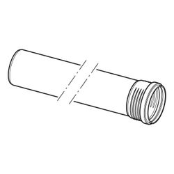 Geberit Silent-PP Rohr mit Muffe Außendurchmesser 75mm, Länge 100cm... GEBERIT-390304141 4025416936589 (Abb. 1)