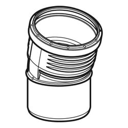 Geberit Silent-PP Bogen 15 Grad, Außendurchmesser 160mm... GEBERIT-390720141 4025416084068 (Abb. 1)