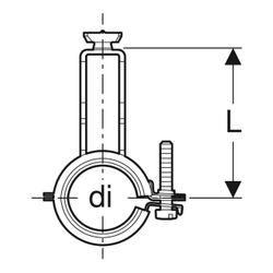 Geberit Set Verteilerbefestigungen gekröpft, mit Drehrastbolzen 1,0215, di 25–30mm, ... GEBERIT-653493001 4025416761099 (Abb. 1)