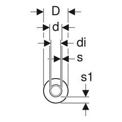 Geberit Mepla Systemrohr ML, rund vorgedämmt, Rollenware d 26mm, Dämmung 6mm, Länge ... GEBERIT-603132001 4025416363262 (Abb. 1)
