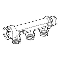 Geberit Verteiler mit Steckanschluss, Verteilerabgang für Schnellkupplung CW617N, da... GEBERIT-653423001 4025416722755 (Abb. 1)