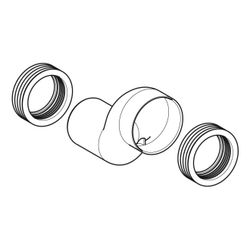 Geberit Set Anschlussstutzen für Wand-WC 3cm, etagiert... GEBERIT-131085111 4025416073789 (Abb. 1)