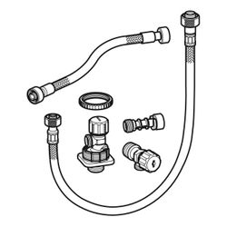 Geberit Wasseranschlussset unten zu Monolith Sanitärmodul für WC, Höhe 101cm... GEBERIT-131074001 4025416073536 (Abb. 1)