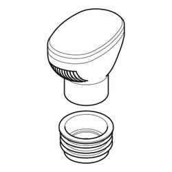 Geberit Belüftungsventil GRB90, für Geberit PE d 90mm, d1 103,5mm, di 75mm... GEBERIT-310006001 4025416082644 (Abb. 1)