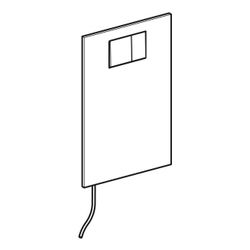 Geberit Drückerplatte für Geberit AquaClean WC-Aufsatz Hochdruck-Schichtstoffplatte,... GEBERIT-115322111 4025416087625 (Abb. 1)