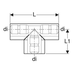 Geberit Abschluss für T-Stück PE-HD, di 16/20mm... GEBERIT-601837001 4025416101505 (Abb. 1)