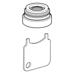 Geberit Strahlregler für Typ 6x, 8x, 18x Waschtischarmaturen Hochglanz verchromt, Du... GEBERIT-242030211 4025416441458 (Abb. 1)
