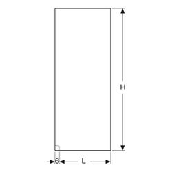 Geberit Walk-in-Duschwand Länge 119cm, Höhe 200cm... GEBERIT-560003001 4025410571274 (Abb. 1)