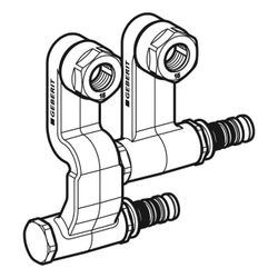 Geberit Mepla Set Anschluss-Endstücke für Vor-/Rücklauf, Anschlussverschraubung für ... GEBERIT-611364227 4025410584984 (Abb. 1)