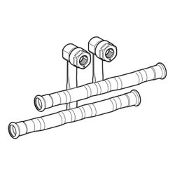 Geberit Mapress Kupfer Set Anschluss-T-Stücke für Vor-/Rücklauf Anschlussverschraubung f... GEBERIT-24057 4025410584908 (Abb. 1)