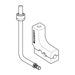 Geberit Mepla Metallrohr-Anschlussbogen 90° m. Dämmbox u. Anschlussverschraubung für... GEBERIT-611251227 4025410585028 (Abb. 1)