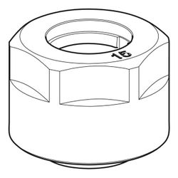 Geberit Anschlussverschraubung für Eurokonus d 15mm, G 3/4″... GEBERIT-25073 4025410585219 (Abb. 1)